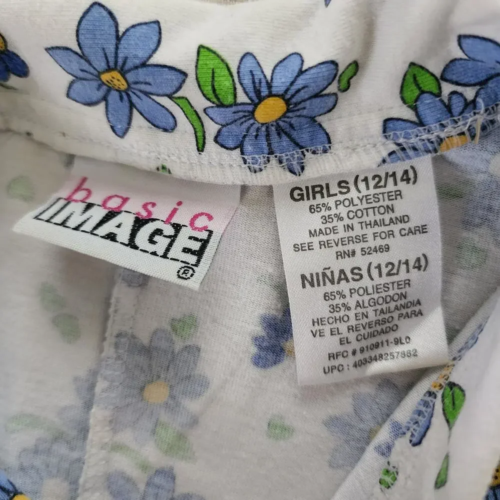 Vintage Floral Romper kids 12/14